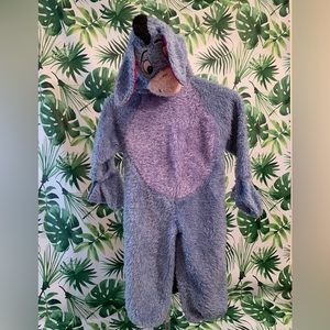 Disney Store Plush Eeyore Costume XS kids detachable tail Disneybound Disneyland